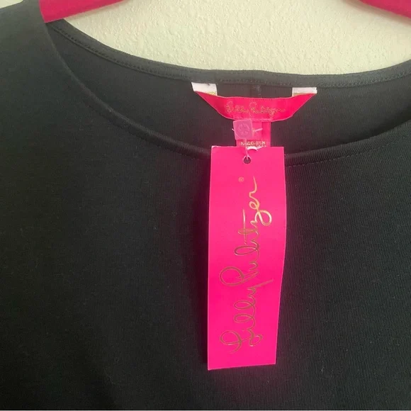 Lilly Pulitzer Lynn Twist Long Sleeve Black Dress - Picture 8 of 10